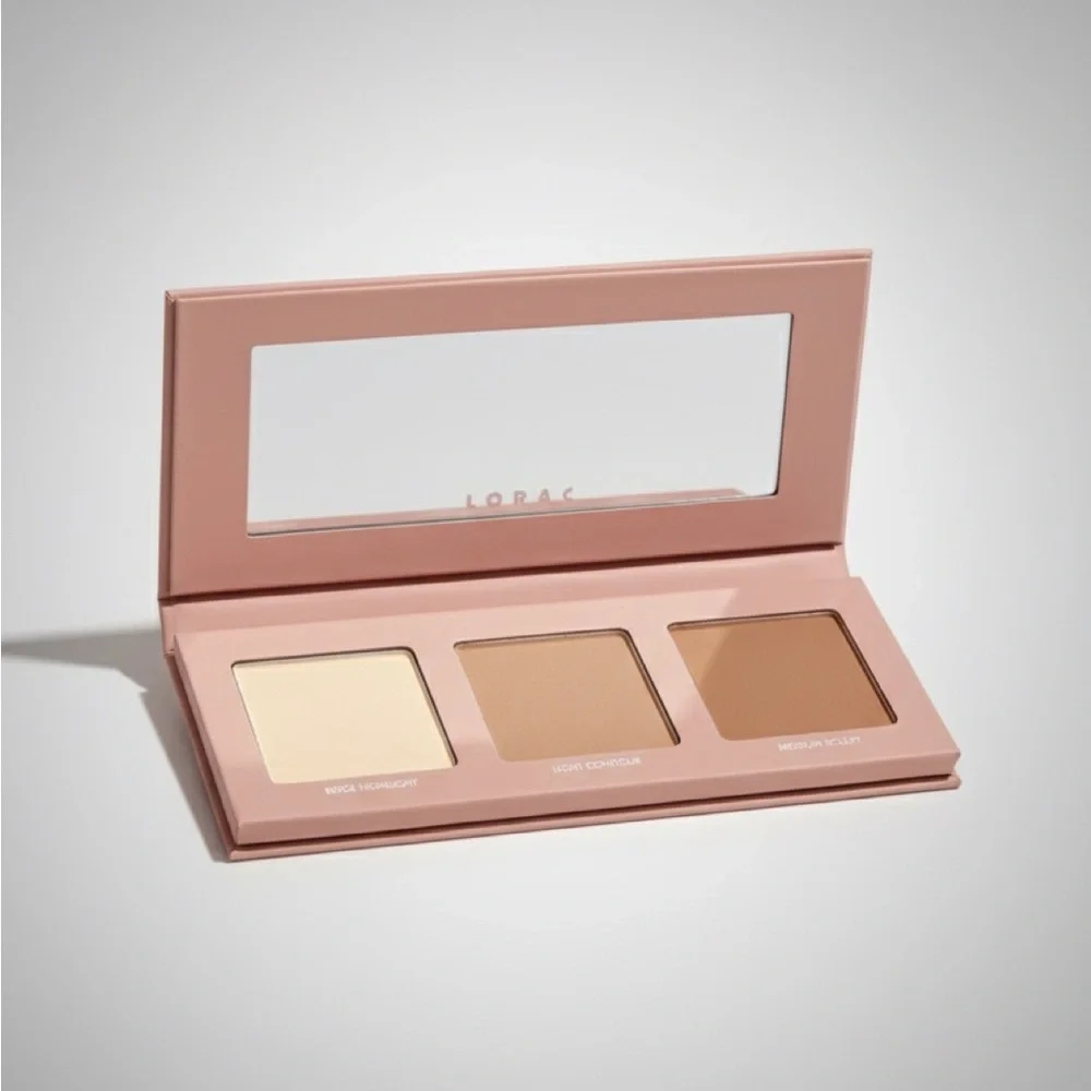 LORAC Pro Contour Palette Highlight Sculpt Bronzer Kit Nude Travel Size